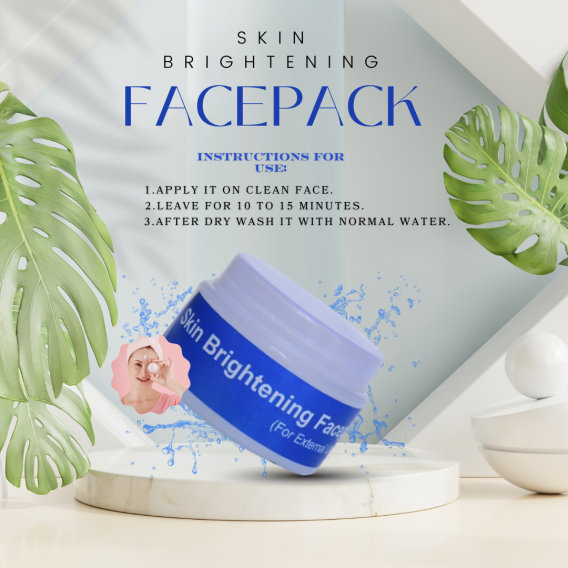 Skin brightening face pack